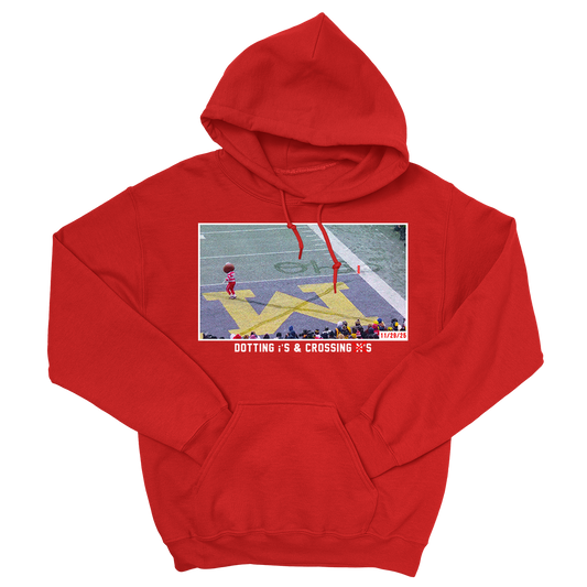 Dotting & Crossing Hoodie (Red)