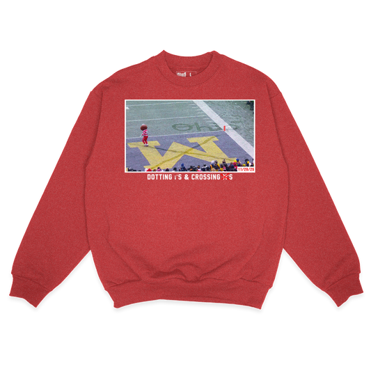 Dotting & Crossing Sweatshirt (Red)