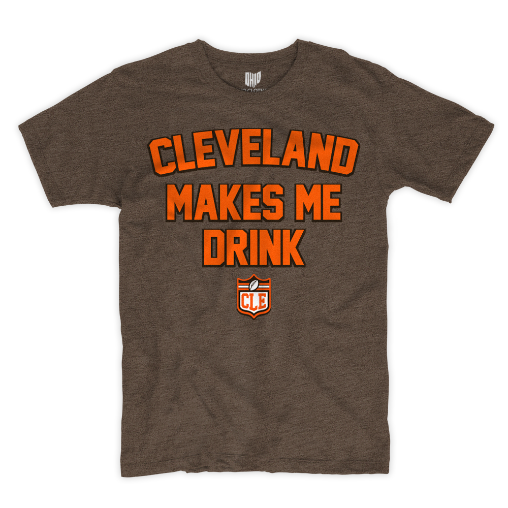 Cleveland Drink Brown T-shirt