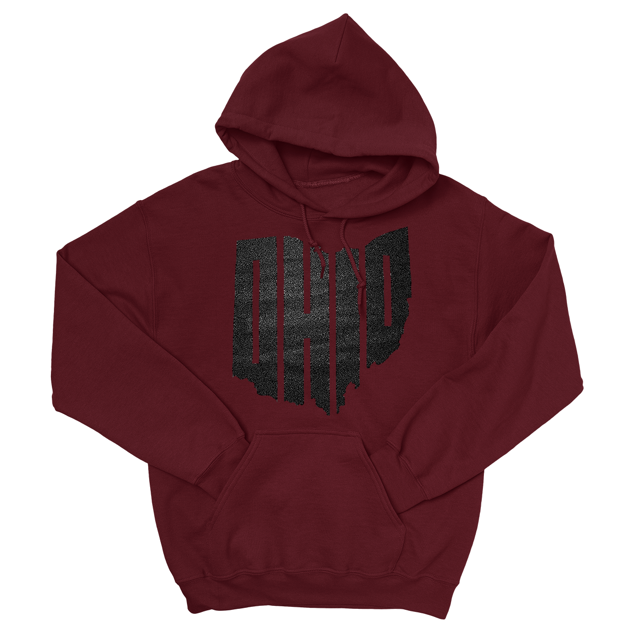 [SPARKLY] Ohio Hoodie (Maroon)