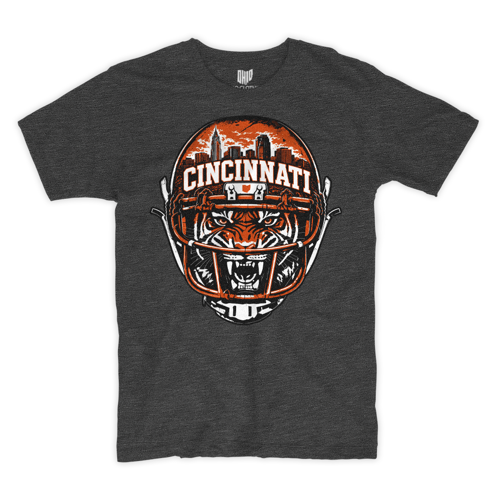 Scary Tiger T-shirt (Charcoal)