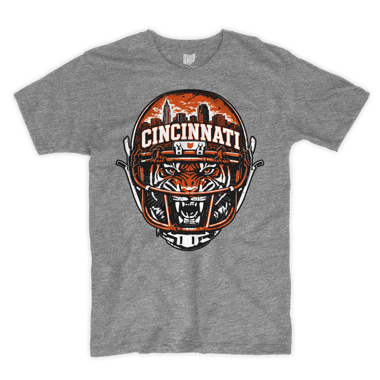 Scary Tiger T-shirt (Gray)