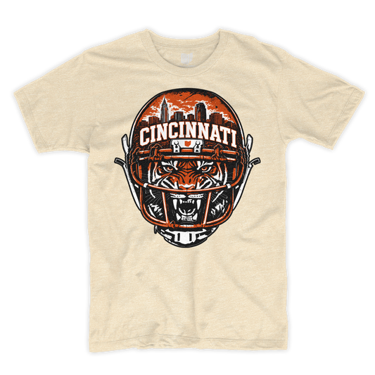 Scary Tiger T-shirt (Oatmeal)