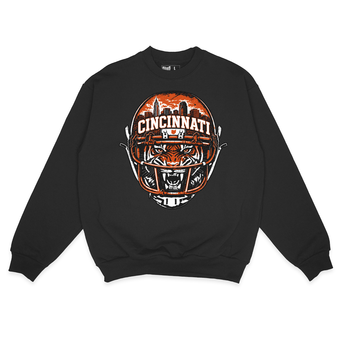 Scary Tiger Sweatshirt (Black)