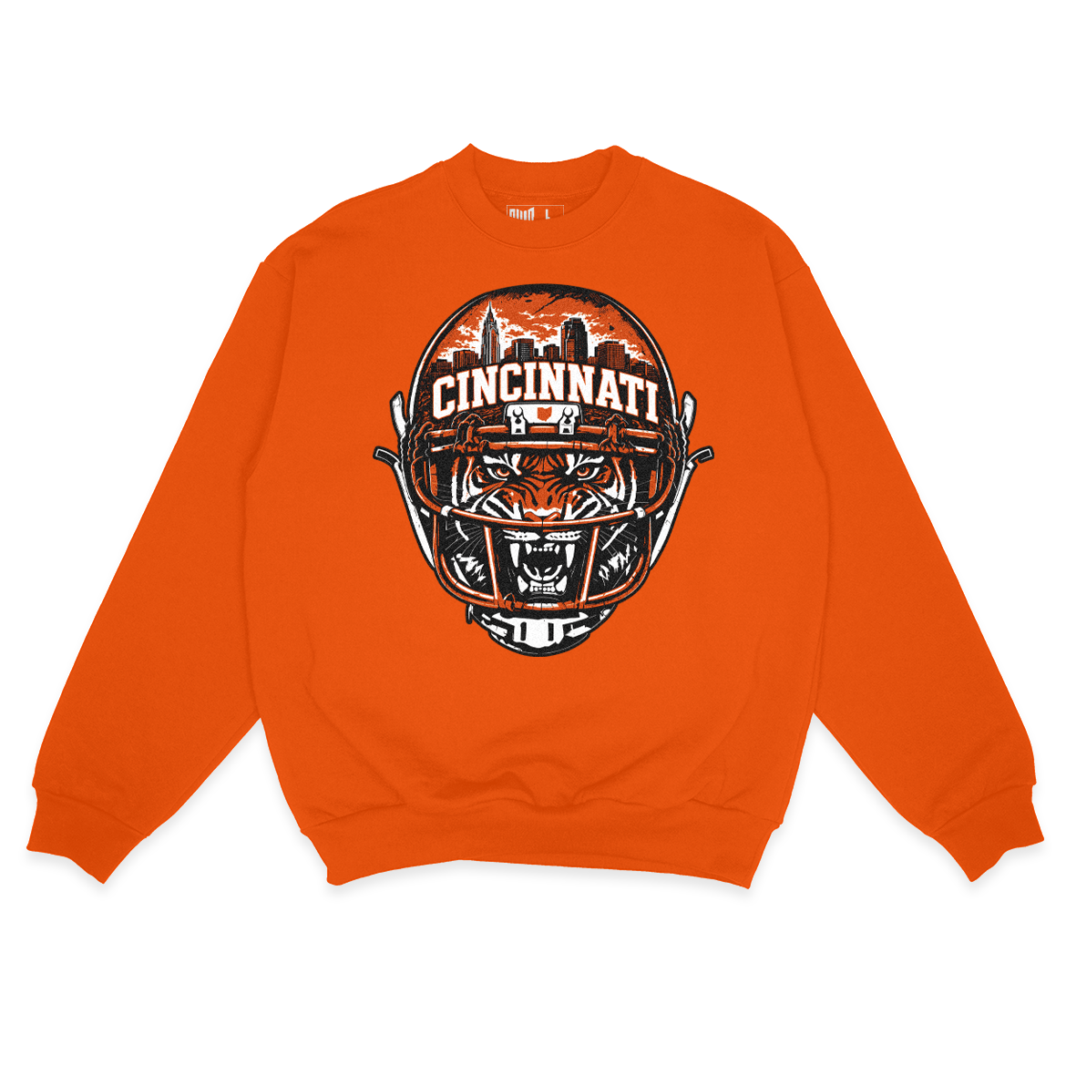 Scary Tiger Sweatshirt (Orange)