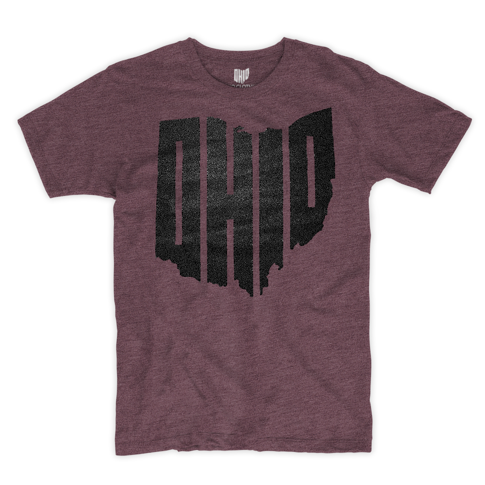 [SPARKLY] Ohio T-shirt (Eggplant)