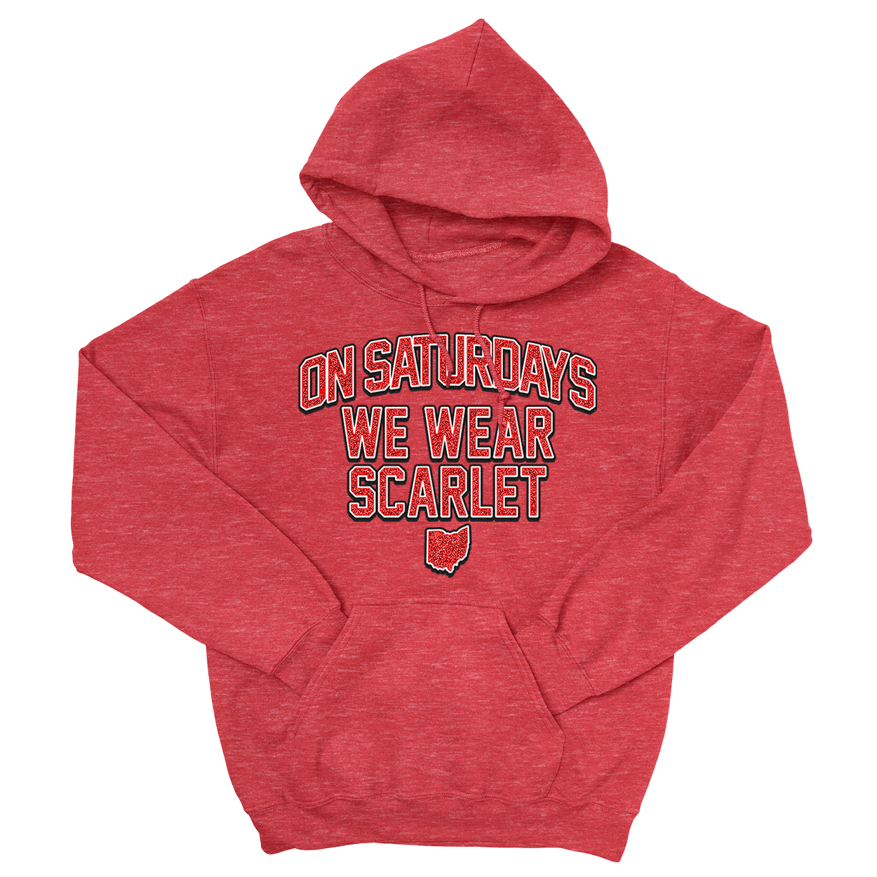 [SPARKLY] Saturdays Hoodie (Red)