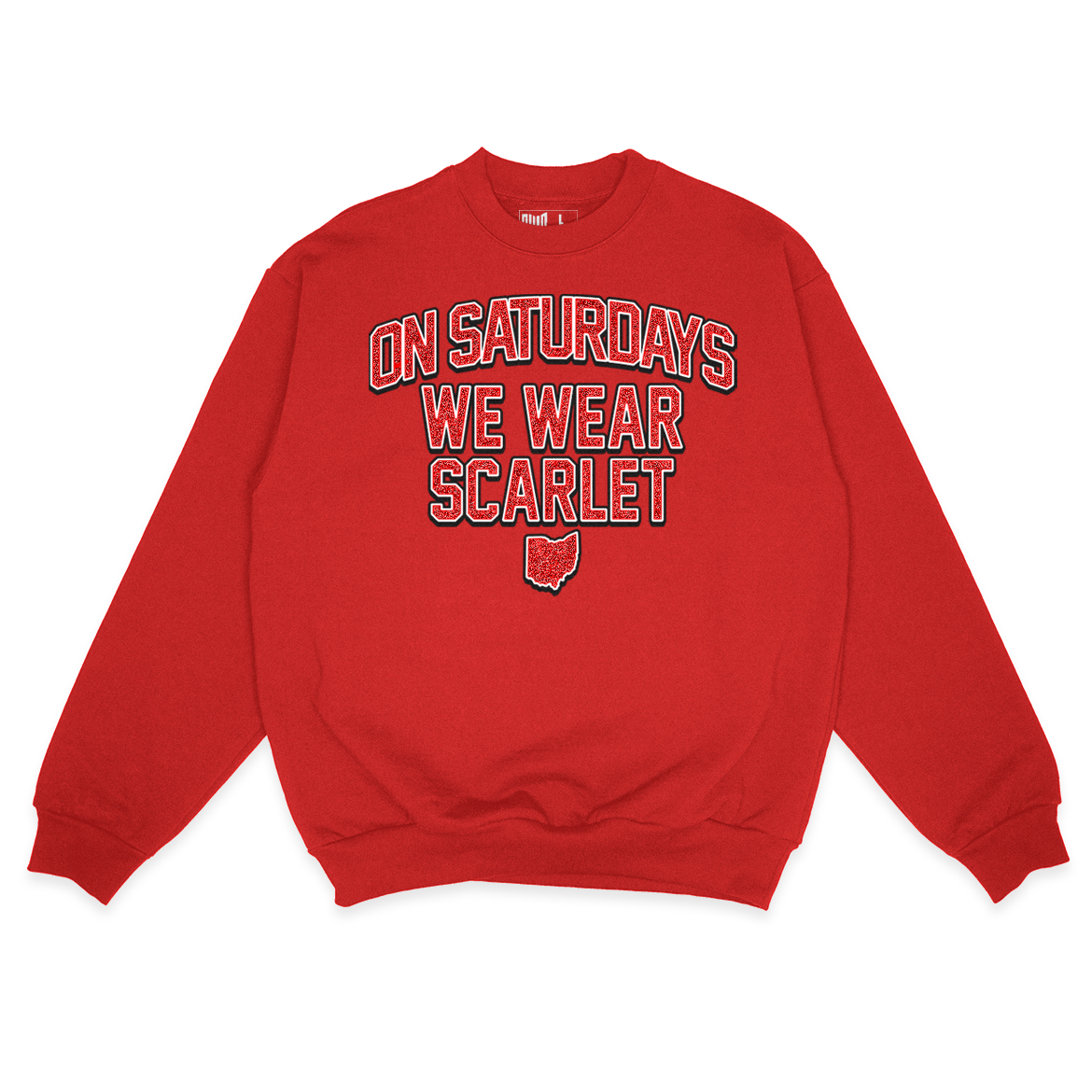 [SPARKLY] Saturdays Sweatshirt (Red)
