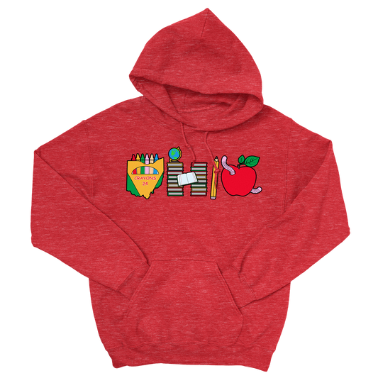 Teacher Heather Red Hoodie