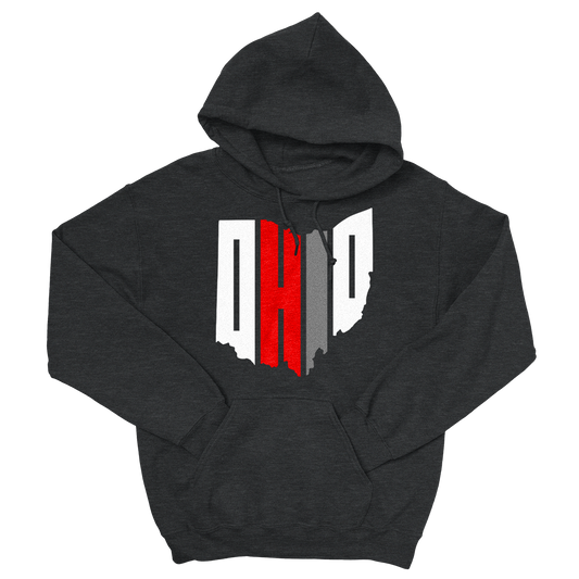 Tri-color Hoodie (Charcoal)