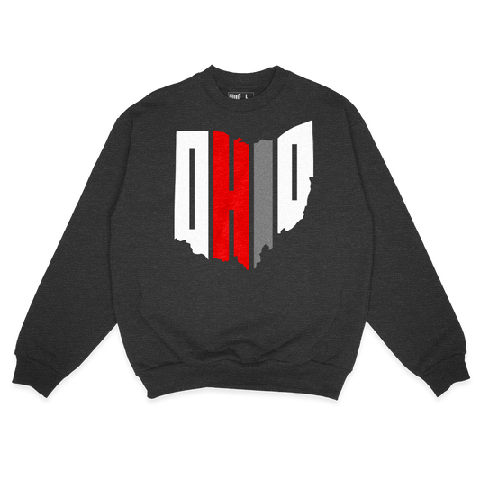 Tri-color Sweatshirt (Charcoal)