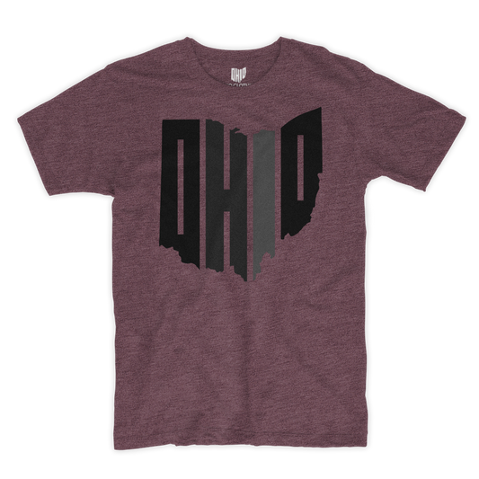 Tri-color Maroon T-shirt