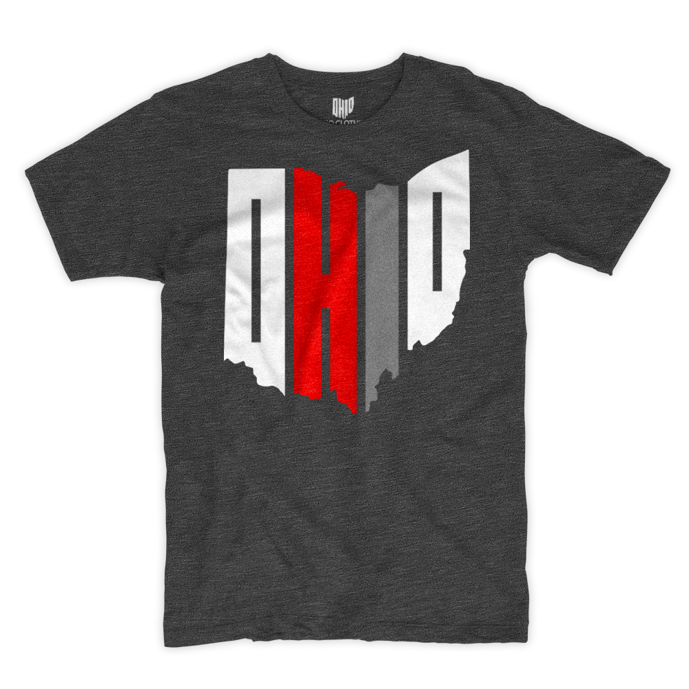 Tri-color T-shirt (Charcoal)