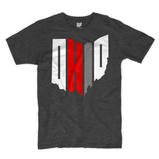 Tri-color T-shirt (Charcoal)