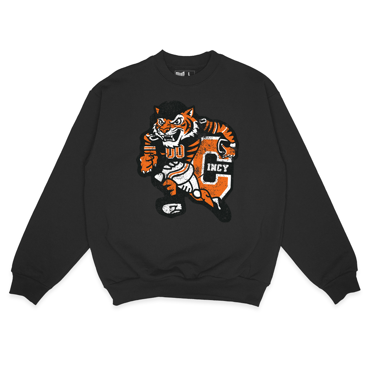 Varsity Cincy Sweatshirt (Black)
