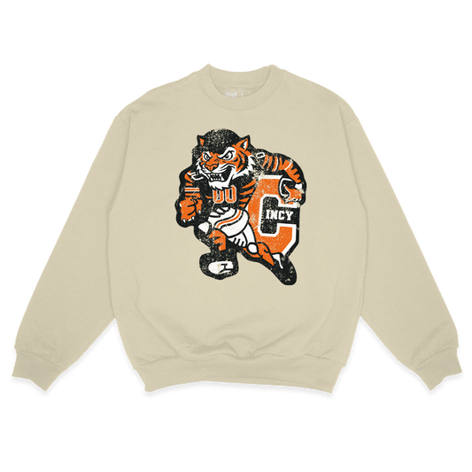 Varsity Cincy Sweatshirt (Cream)