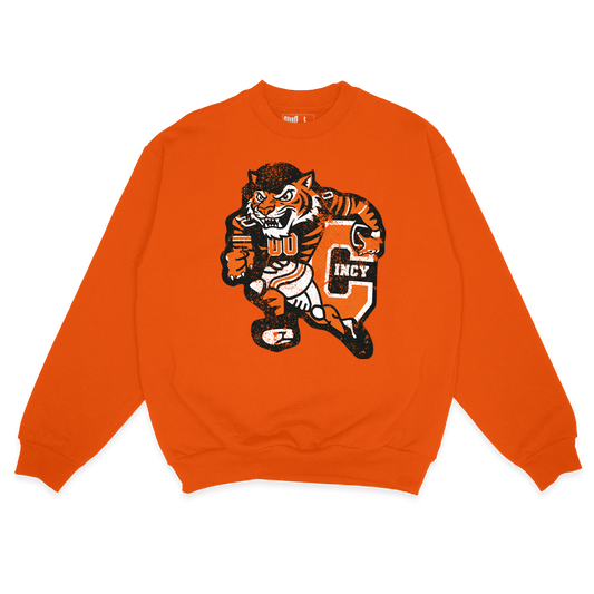 Varsity Cincy Sweatshirt (Orange)