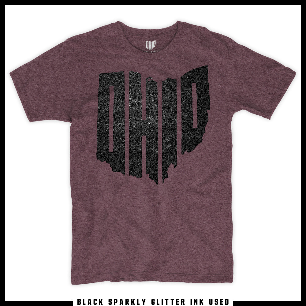 [SPARKLY] Ohio T-shirt (Eggplant)