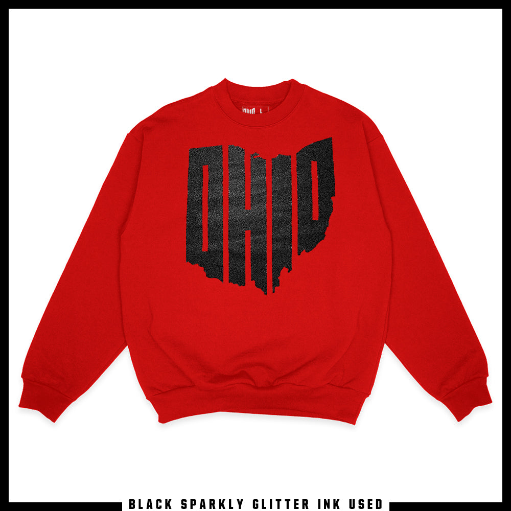 [SPARKLY] Ohio Sweatshirt (Red)