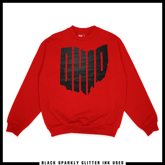 [SPARKLY] Ohio Sweatshirt (Red)