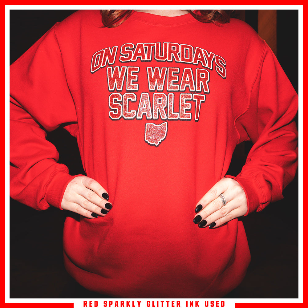[SPARKLY] Saturdays Sweatshirt (Red)