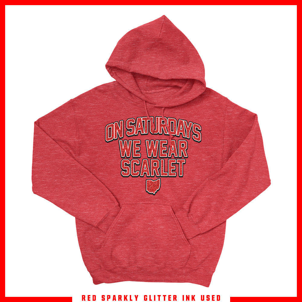 [SPARKLY] Saturdays Hoodie (Red)